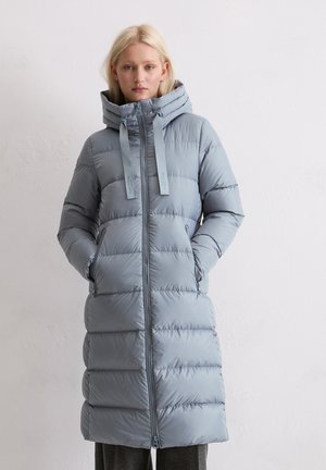 WITH HOOD DRAWSTRING AT WAIST - Donsjas - slate blue