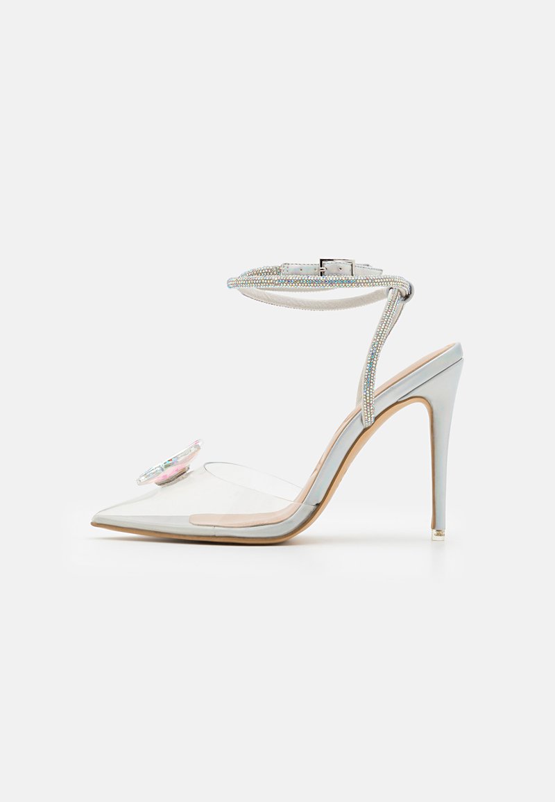 ALDO Sandalen zilverkleurig