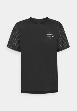 RUN RISE - T-shirts med print - black/silver