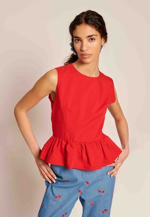 CARMEN OPEN BACK - Blúzka - red