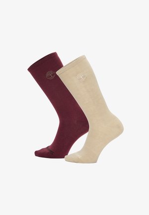 Timberland 2 PACK - Socks - burgundy