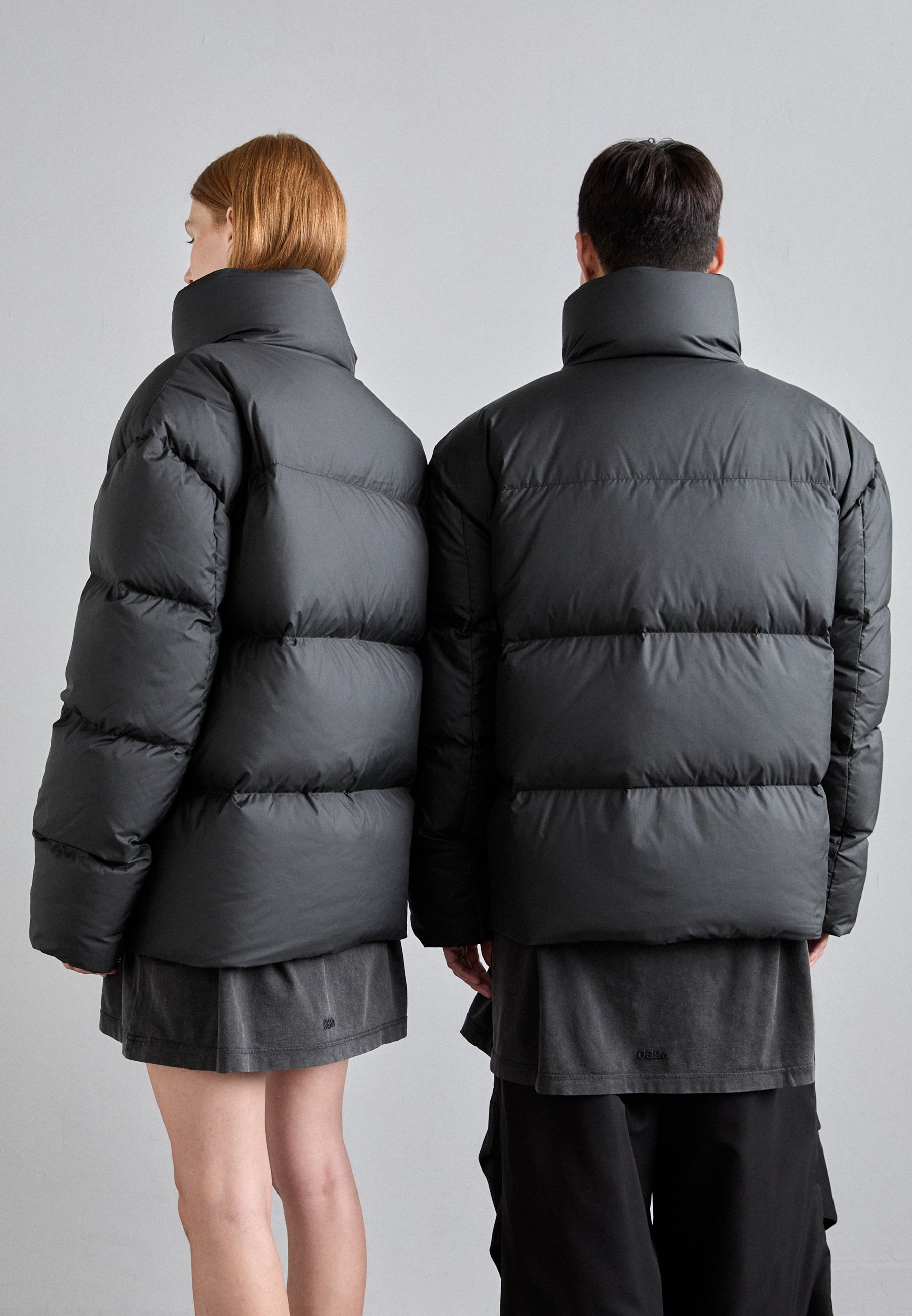 032c CONCEALED REVERSIBLE JACKET UNISEX - Down jacket - black
