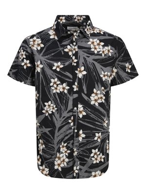 Jack & Jones JJHAWAII AOP - Shirt - black