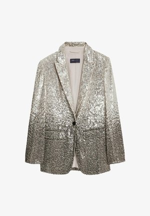 Marks & Spencer TAILORED SEQUIN SINGLE BREASTED - Blazer - natural mix