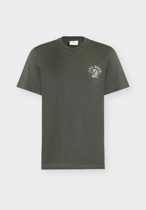 Les Deux, GATOR - Print T-shirt - raven grey