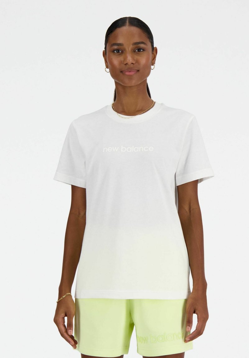 New Balance T-shirt basic wit denim/whitedenim