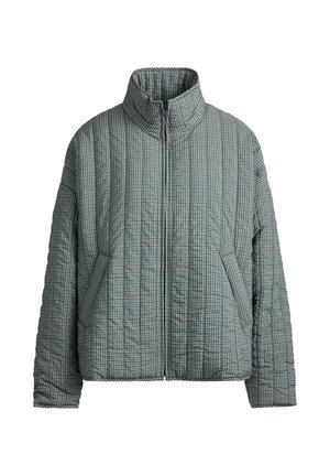 OYSHO, CHECKED MIDI PADDED JACKET - Veste mi-saison - bright lavender