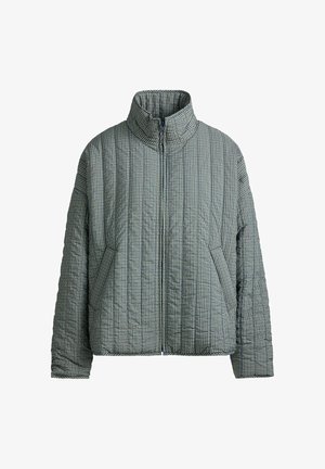 OYSHO, CHECKED MIDI PADDED JACKET - Veste mi-saison - bright lavender