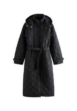 Next, PETITE FIT - LONG QUILTED JACKET - Wintermantel - black