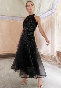 Love & Roses HOTFIX EMBELLISHED HALTER NECK  - Alkalmi viselet - black