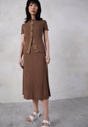 BONNIE SKIRT - Saia comprida - cappuccino