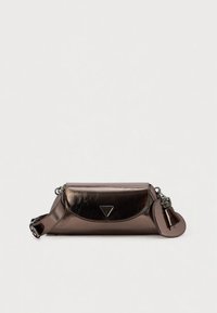 Guess BOLENA FLAP SHOULDER BAG - Käekott - pewter