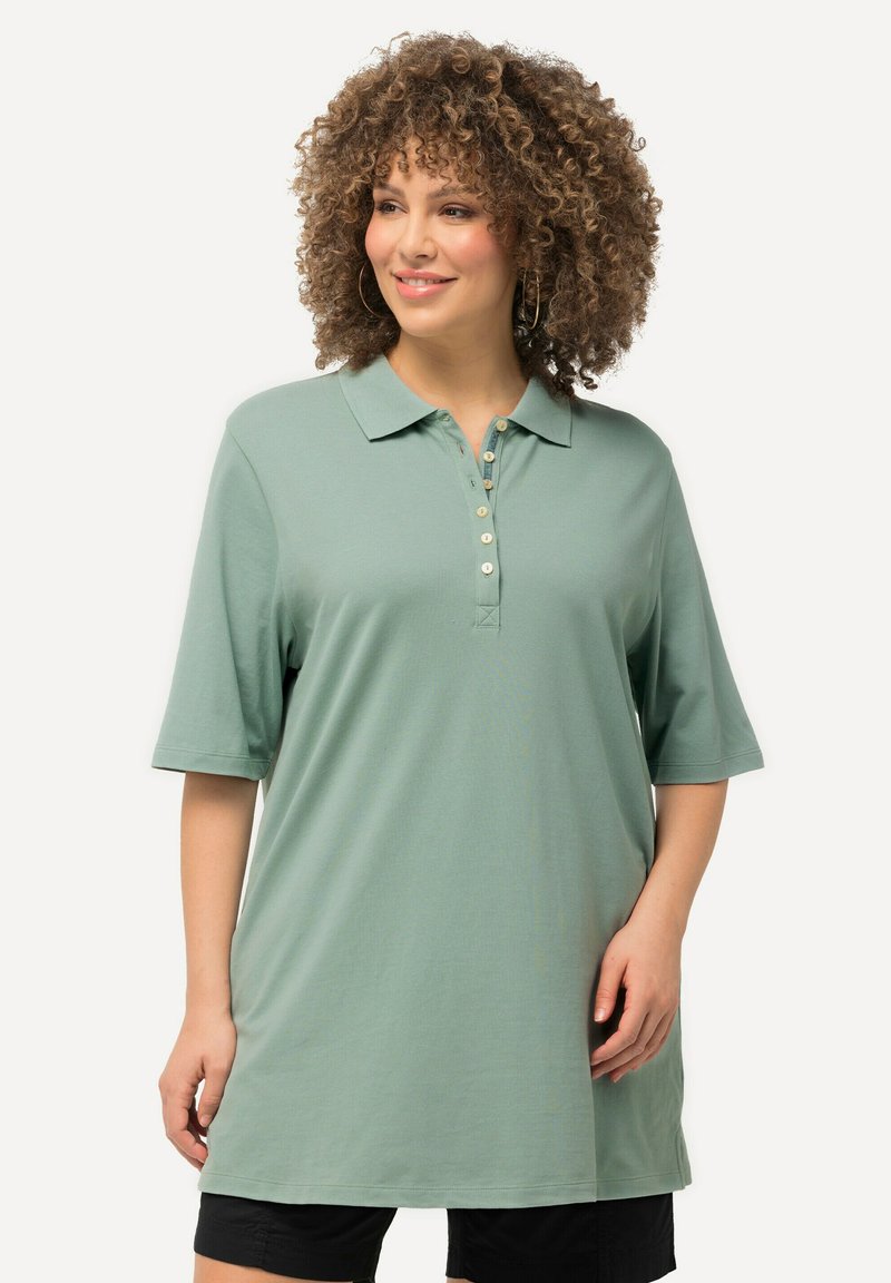 Ulla Popken MANCHES COURTES - Polotričko - light moss green