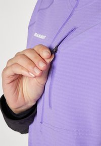 Mammut MADRIS LIGHT HALF ZIP HOODY WOMEN - Āra jaka - lavandin/black
