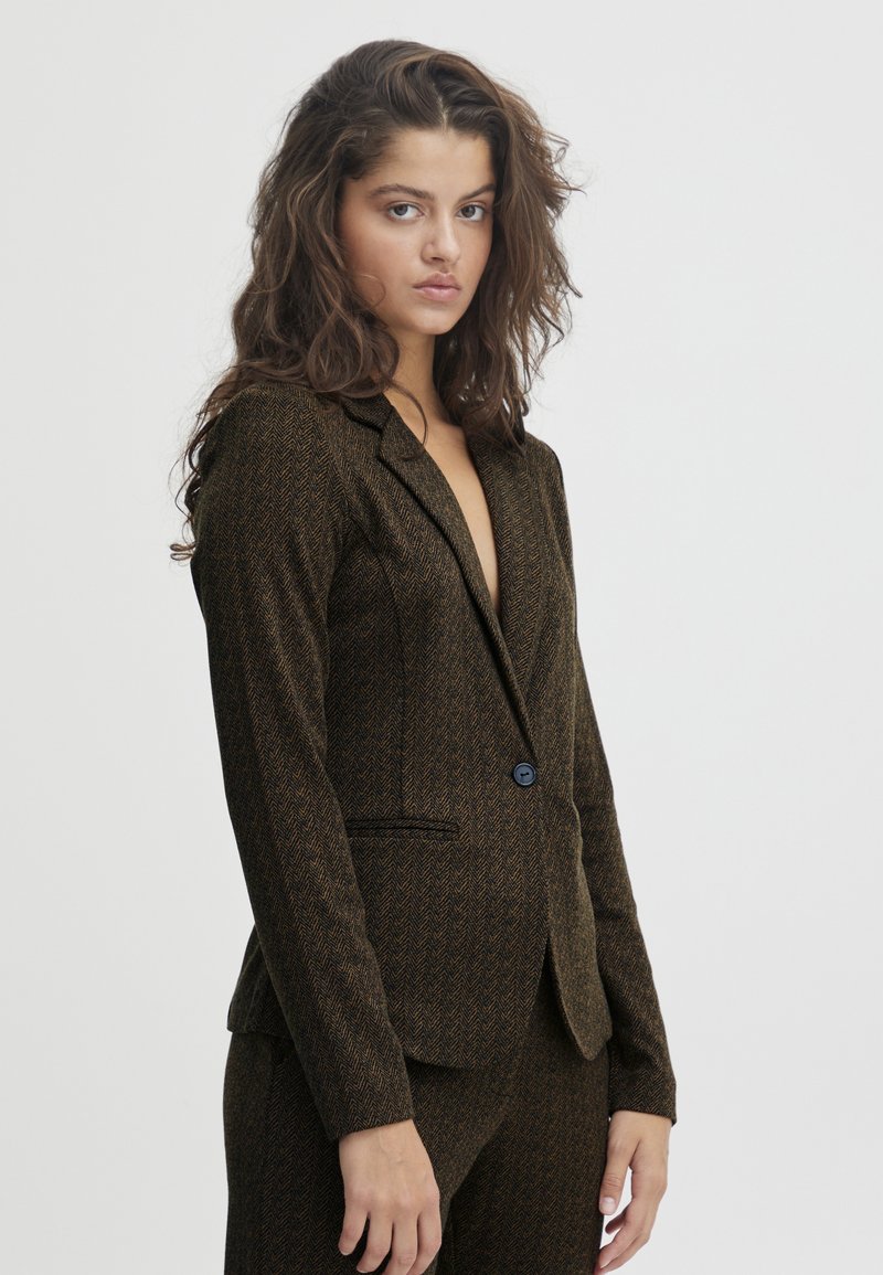 Blazer ICHI Kate Donna - Jersey Sciancrato Per Ufficio E Tempo Libero - Foto 4