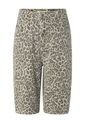 Woodbird, WBYUTO TWISTED LEO SHORTS - Shorts di jeans - black yellow