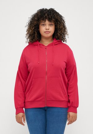 ONLY Carmakoma CARBELLA HOOD  - Mikina so zipsom - granita