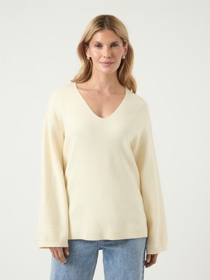 YAS YASELMA V NECK  - Pulóver - birch