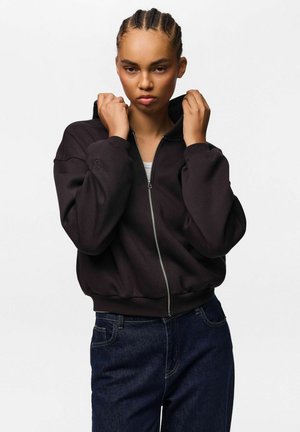 Pieces, HOODIE PCVALENTINA - Sweat zippé - brown