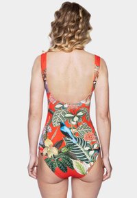 DUE. BIRDS - Costum de baie - red