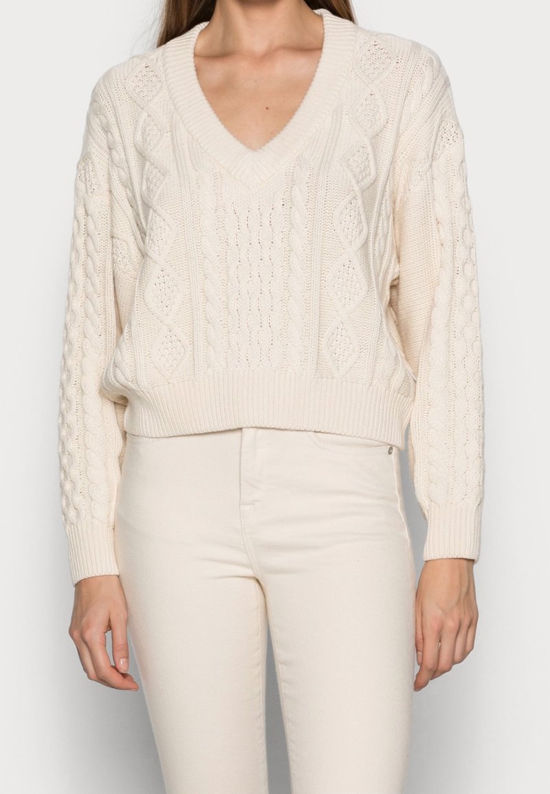 Wrangler Stickad tröja - off-white