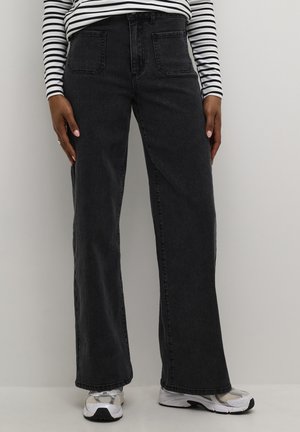 KAKARLA - Straight leg jeans - black washed denim
