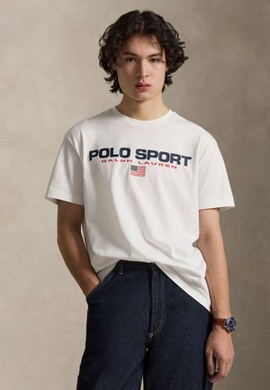CLASSIC FIT POLO SPORT JERSEY T-SHIRT - T-shirt con stampa - white