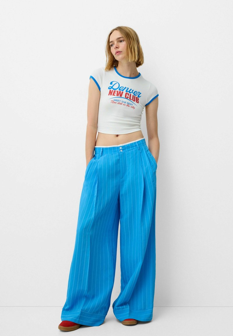 Bershka Broek donkerblauw Bershka Broek donkerblauw