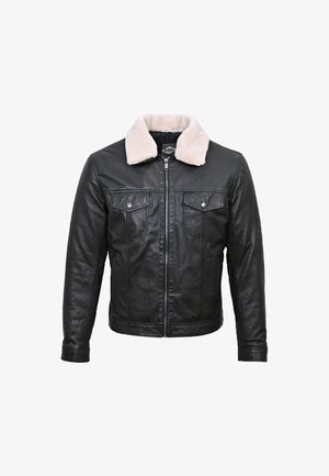 Lee Cooper, JACKET - Giacca di pelle - black
