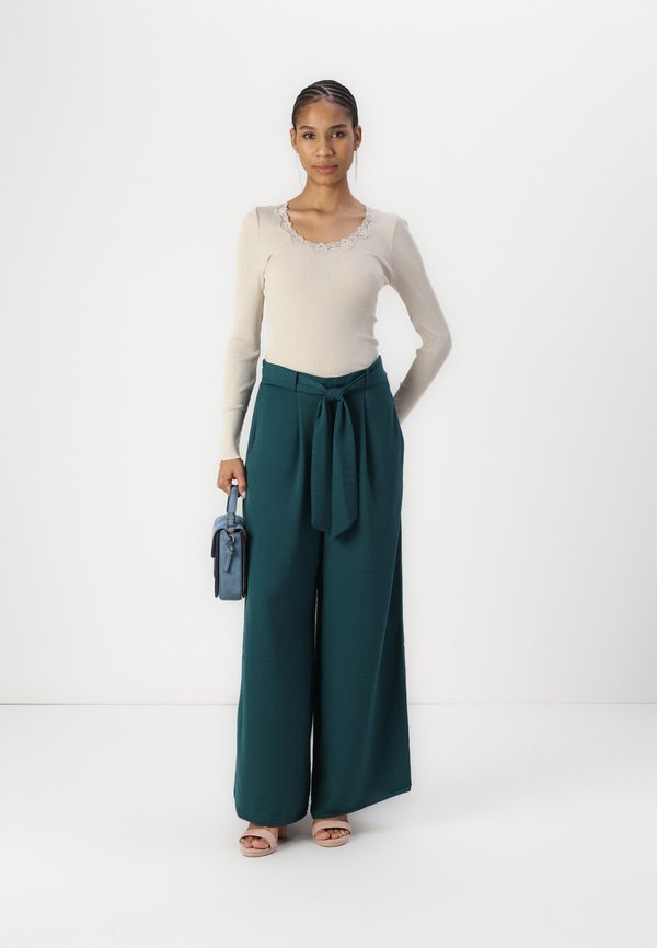 BABETTE U NECK  - Long sleeved top - silver lining3