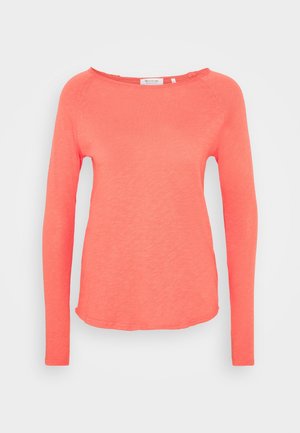 Langærmet T-shirt - coral