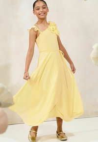 Lipsy REGULAR FIT - ONE SHOULDER CORSAGE - Koktélruha / Partiruha - buttermilk yellow