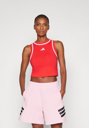 adidas Sportswear ESSENTIALS COLOR POP CROPPED - Topper - pure ruby