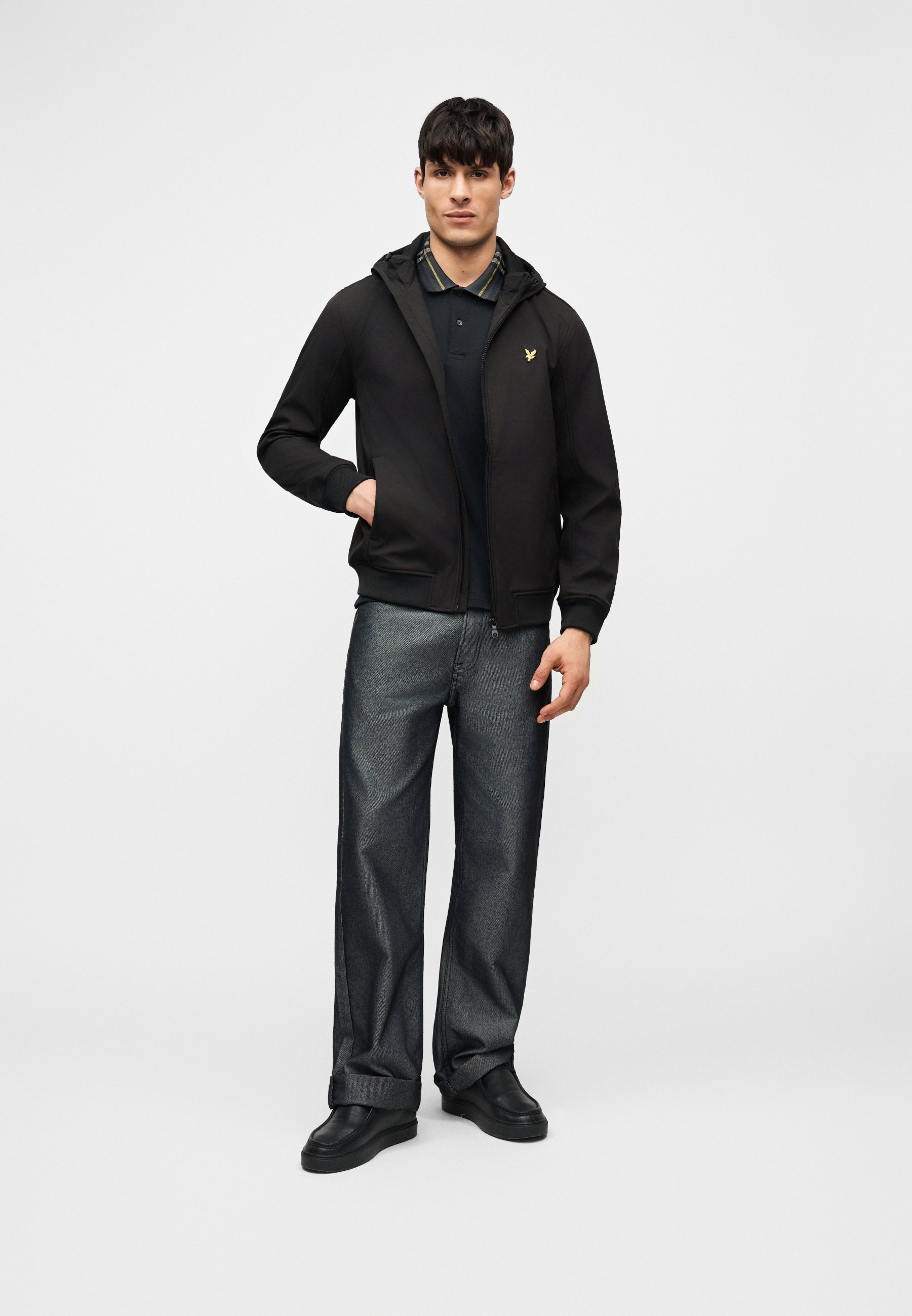 Lyle & Scott JACKET - Chaqueta de entretiempo - jet black/negro