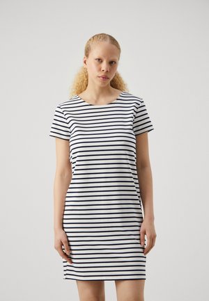 Vero Moda ABBY SHORT ZIP  - Jerseyjurk - snow white/navy