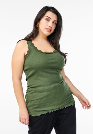 Zizzi Top - bronze green
