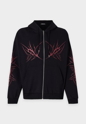 YOURTURN by Zalando, UNISEX - Mikina so zipsom - black/vineyard wine