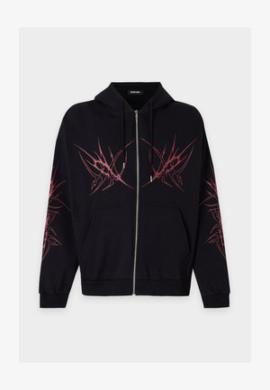 YOURTURN by Zalando, UNISEX - Sweatshirt med dragkedja - black/vineyard wine