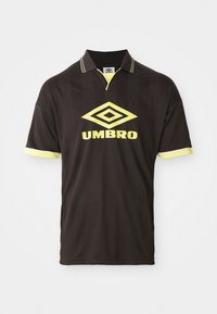 BOXY FOOTBALL UNISEX - Polo shirt - ganache/cream gold-coloured/brilliant white