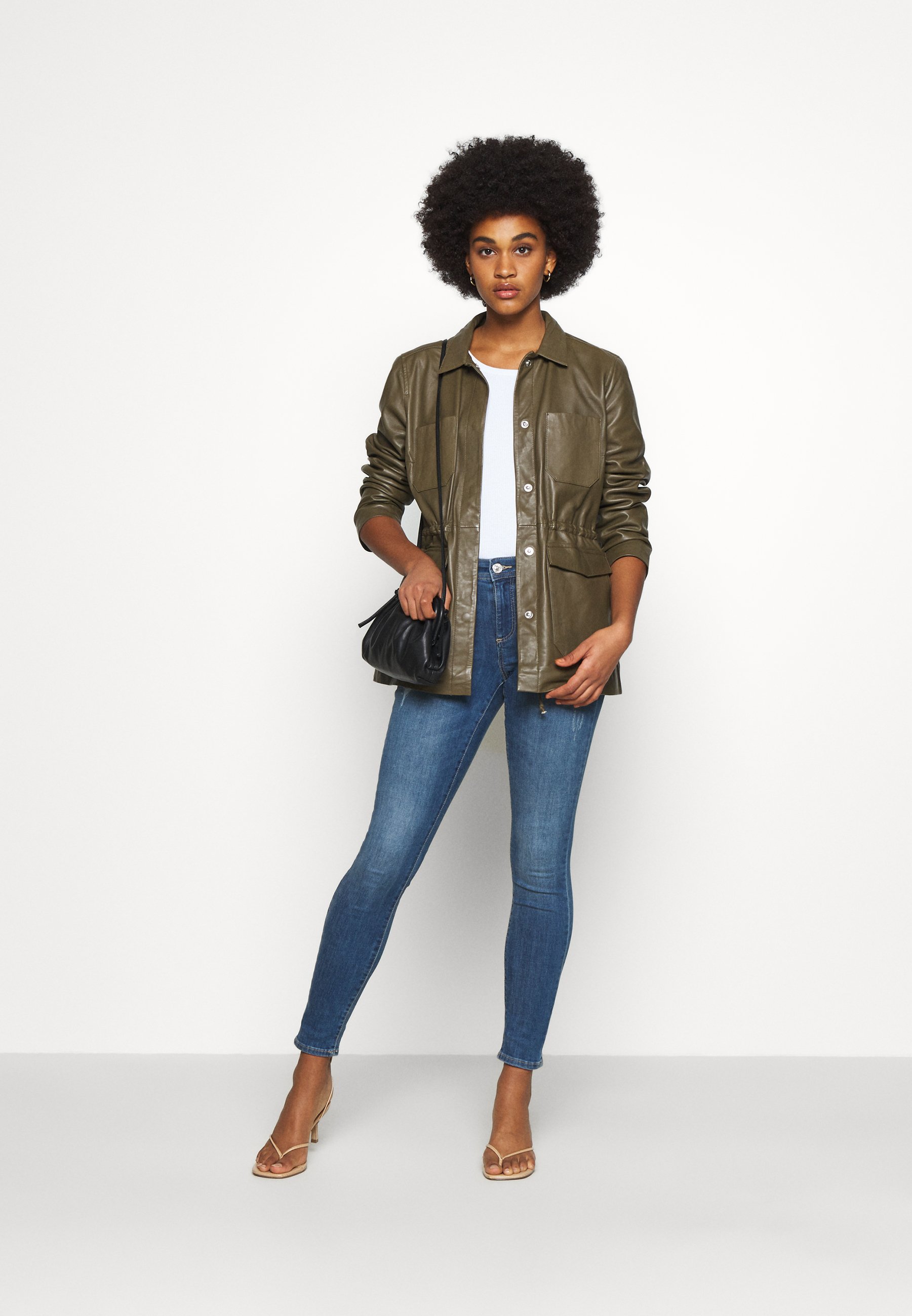 ONLY ONLWAUW LIFE MID - Jeans Skinny Fit - medium blue denim/blu denim -  Zalando.it
