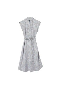 Robe Bleue Rayée Manches Courtes Boden Pour Femme - Taille 6, En Viscose/coton, Très Bon état