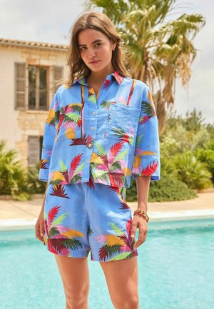 Next Košilová halenka  - blue palm print
