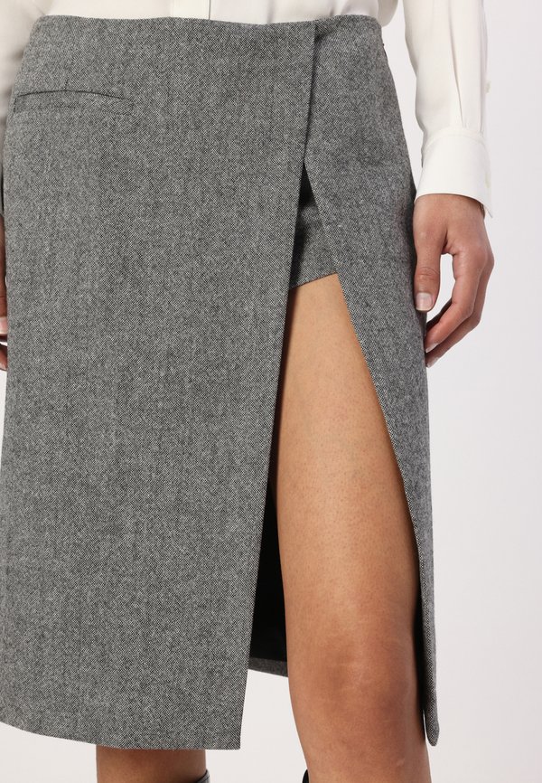 AYEN MIDI SKORT - Pencil skirt - charcoal4