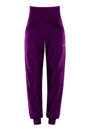 Winshape FUNCTIONAL COMFORT TIME - Tracksuit bottoms - dark plum