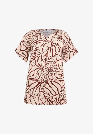 YOEK, YOEK DAMEN TUNIKA MIT DRUCK - Bluse - dunkelrot
