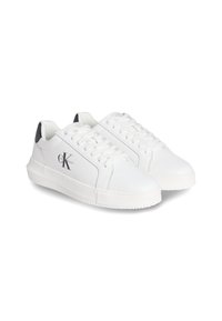 Calvin Klein Jeans CHUNKY CUPSOLE MONO - Športni copati - white/black