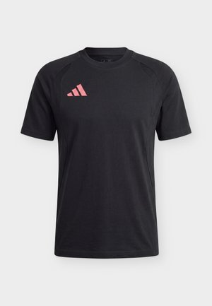 adidas Performance, TIRO TRAVEL TEE - Αθλητικό μπλουζάκι - black/power pink