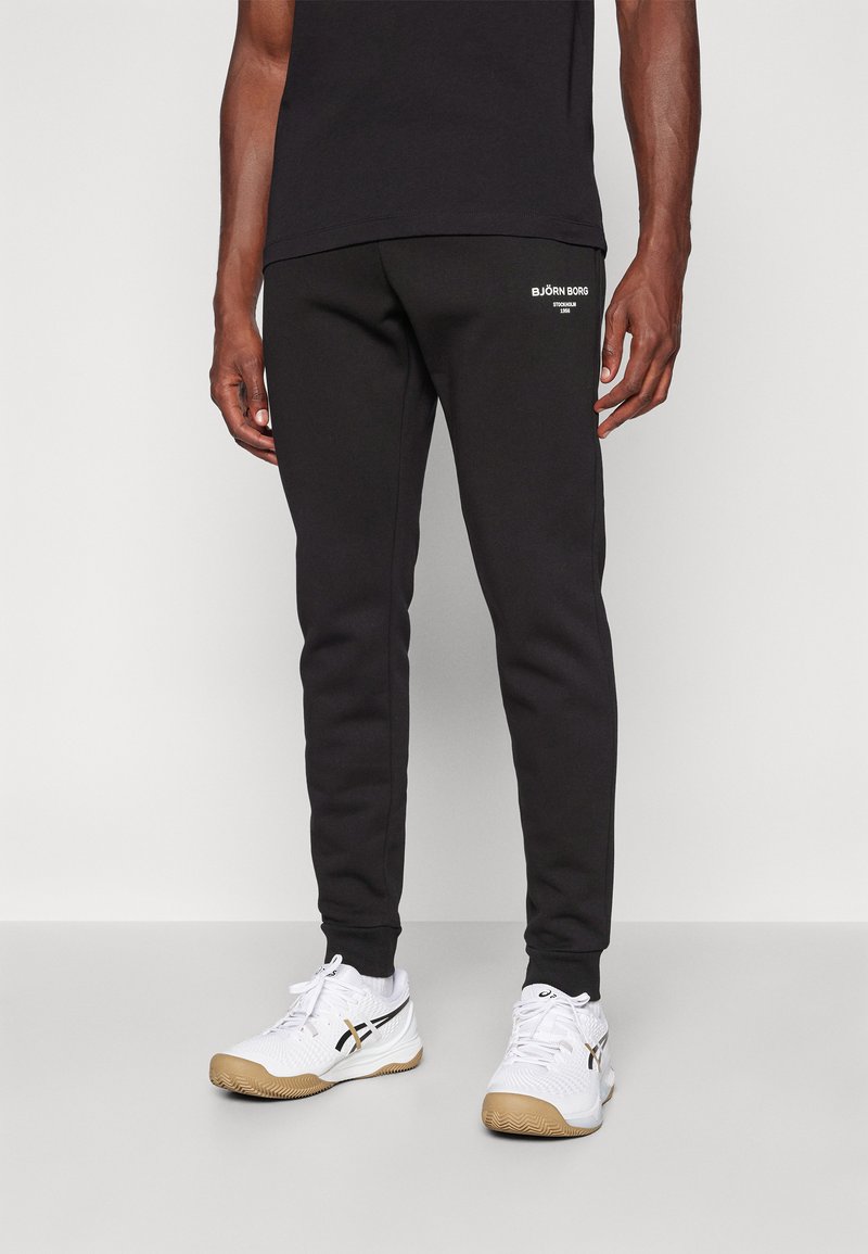 Björn Borg ESSENTIAL PANTS - Treniņtērpa apakšdaļas - black beauty