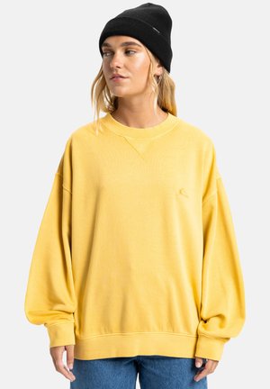 ESSENTIAL - RUNDHALSAUSSCHNITT - Mikina - yellow