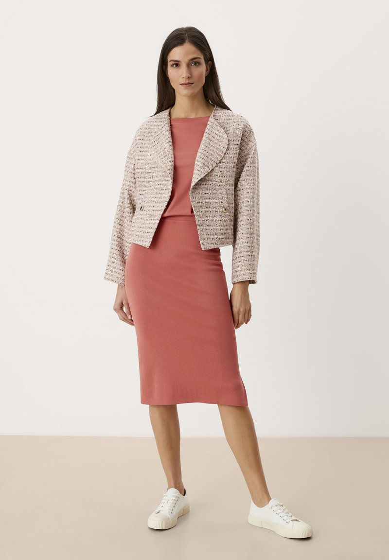 Damen Jeansröcke | s.Oliver BLACK LABEL Bleistiftrock faded coral/pink meliert - EG15730 Damen Jeansröcke | s.Oliver BLACK LABEL Bleistiftrock faded coral/pink meliert - EG15730